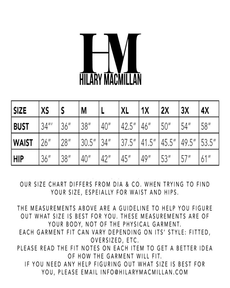 H and m dress size chart best sale